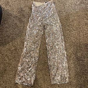 Lulus Gold & silver sequins pants